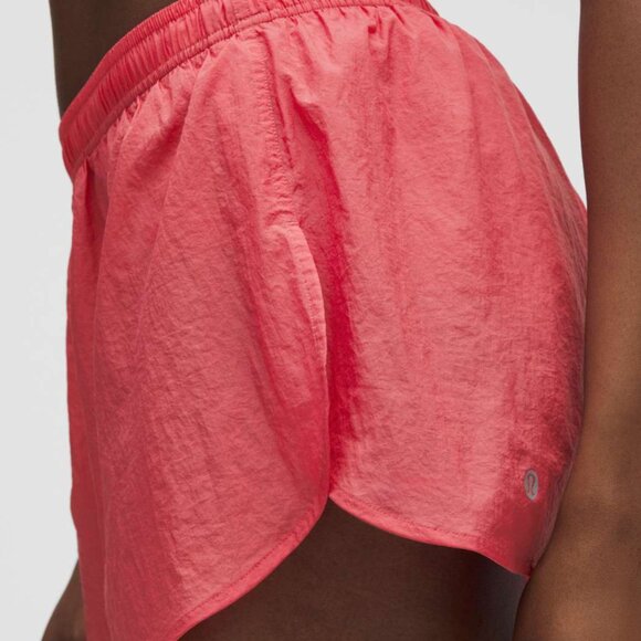 Lululemon Dolphin-Hem Mid-Rise Running Short 3" - Desert Red - Picture 3 of 7